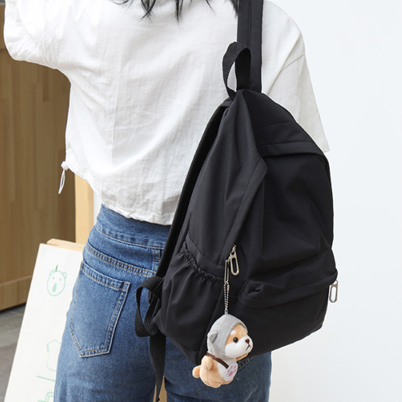 Fashion Backpack Women - Ransel Kasual Warna Solid untuk Wanita,