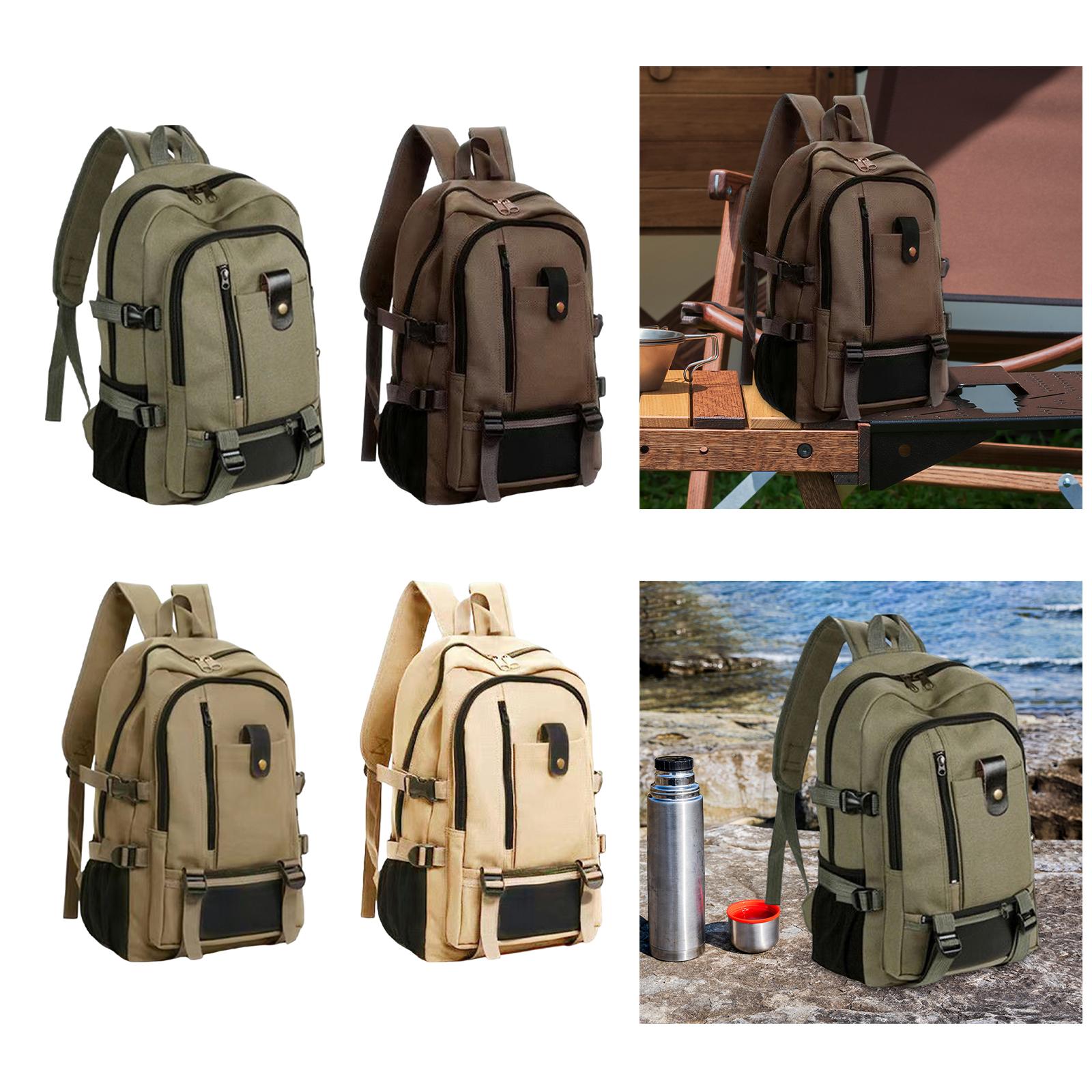 Ransel Perjalanan Kanvas Besar - Canvas Backpack Casual ulasan dan harga
